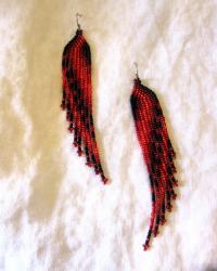 Beaded Fringe Earrings