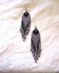 Beaded Fringe Earrings