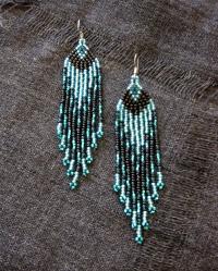 Beaded Fringe Earrings