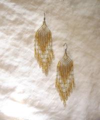 Beaded Fringe Earrings