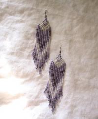 Beaded Fringe Earrings