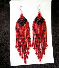 Beaded Fringe Earrings