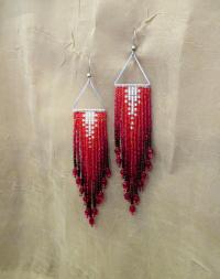 Beaded Fringe Earrings