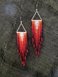 Beaded Fringe Earrings