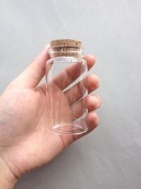 Large Jar with Cork, Favor Jar, Herb Jars, Craft Storage