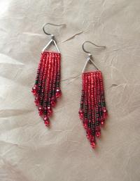 Beaded Fringe Earrings