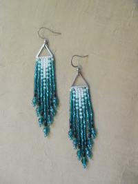 Beaded Fringe Earrings