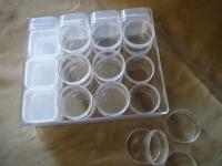 Bead Containers - Bead Organizers, empty bead kits, sets of bead containers in plastic case - multiple sizes and styles
