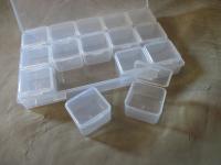 Bead Organizers, Plastic Storage Cases, square cases- multiple sizes