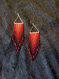 Beaded Fringe Earrings