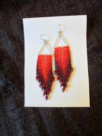 Beaded Fringe Earrings