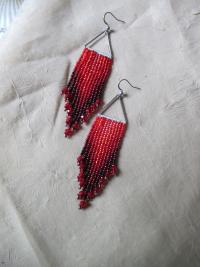 Beaded Fringe Earrings