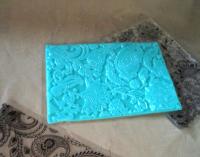 Paisley Mat Mold and Stamp - Texture for Clay, Polymer Clay, Resin and casting - Silicone Cling Stamp