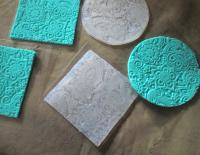 Mat Mold and Stamp - Texture for Clay, Polymer Clay, Resin and casting - Silicone Cling Stamp