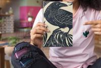 Raven Greeting Cards, Set of 2 Designs, Bulk Pack of Cards