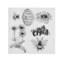 Bee Stamps - Silicone Cling Stamp - Texture Emossing Stamp