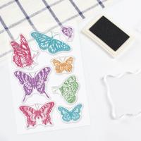 Butterfly Stamps - Silicone Cling Stamp - Texture Emossing Stamp