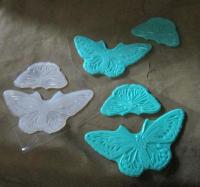 Large Butterfly Stamps - Silicone Cling Stamp - Texture Emossing Stamp