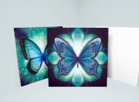 Butterfly Greeting Cards, Set of 5 Designs, Bulk Pack of Cards