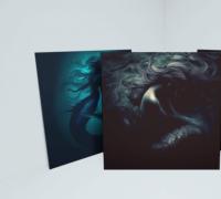 Mermaid Greeting Cards, Set of 5 Designs, Bulk Pack of Cards