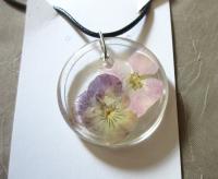 Flower Necklace - Real Dried Flowers - Resin Jewelry