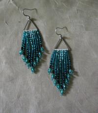 Beaded Fringe Earrings