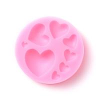 Hearts Mold - Small Mold for resin, clay, casting, and baking