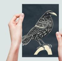 Raven - Large Cards, Notecards, Birthday, Invites