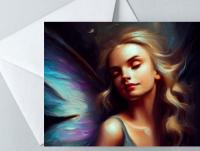 Fairy Cards, Large Note Card, Invites, Birthday, Gift Card
