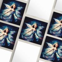 Fairy Cards, Large Note Card, Invites, Birthday, Gift Card