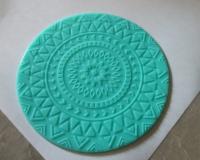 Mat Mold and Stamp - Texture for Clay, Polymer Clay, Resin and casting - Silicone Cling Stamp