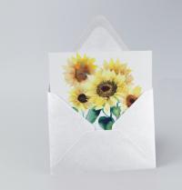 Sunflowers - Single Card or Bulk 10 Pack of Greeting Cards
