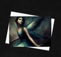 Fairy Cards, Birthday, Invitations, Large and Small Notecards, Single Card or 10 Pack of Greeting Cards