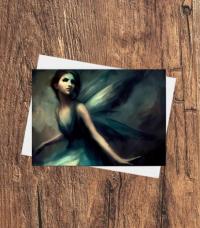 Fairy Cards, Birthday, Invitations, Large and Small Notecards, Single Card or 10 Pack of Greeting Cards