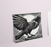 Raven - Large Cards, Notecards, Birthday, Invites