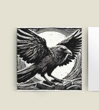 Raven - Large Cards, Notecards, Birthday, Invites