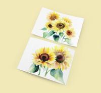 Sunflowers - Single Card or Bulk 10 Pack of Greeting Cards