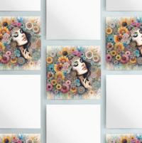 Greeting Cards, Large Note Card, Invites, Birthday, Gift Card