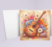 Matched Set of 3 - Greeting Cards, Guitar Bulk Pack of Cards