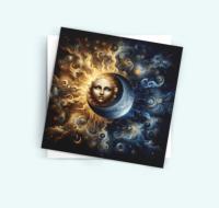 Sun and Moon - Greeting Cards