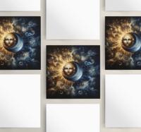 Sun and Moon - Greeting Cards