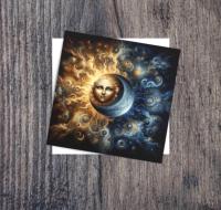 Sun and Moon - Greeting Cards
