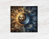 Sun and Moon - Greeting Cards