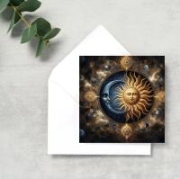 Sun and Moon - Greeting Cards