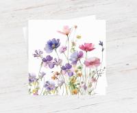 Wildflowers - Single Card or Bulk 10 Pack of Gift Cards