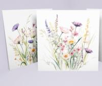 Set of Floral Gift Cards, 3 Designs, Bulk Pack of Cards