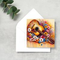 Matched Set of 3 - Greeting Cards, Guitar Bulk Pack of Cards