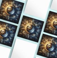 Sun and Moon - Greeting Cards