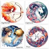 Zodiac Card Set - All Signs, Astrology Greeting Cards, Bulk Pack of Cards