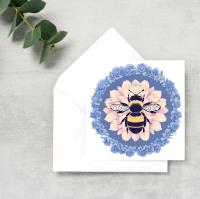 Bumble Bee Cards, Large Note Card, Invites, Birthday, Money Card
